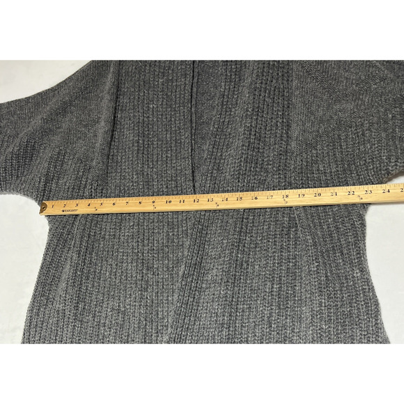 Toad & Co San Ysidro Wool Cardigan Womens Small Gray Open Chunky Knit Sweater - Picture 6 of 12